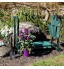 Funhobby Italia Srl Flur Tabouret pliable pour jardin avec sac porte-outils 60 x 28 x 49 cm