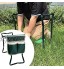 Pochette à outils de jardin poches latérales de siège de genou de jardin sac de tissu de chaise de tabouret de genou pliant poche de rangement de banc de genou pliant portable sac seulement