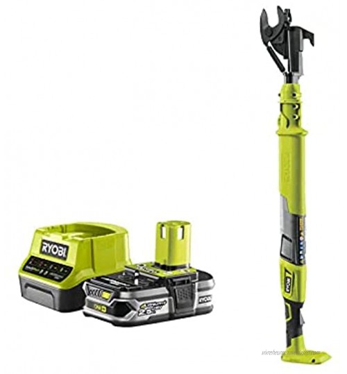 Ryobi Pack Coupe-Branches 18V OnePlus OLP1832BX 1 Batterie 2.5Ah 1 Chargeur Rapide RC18120-125