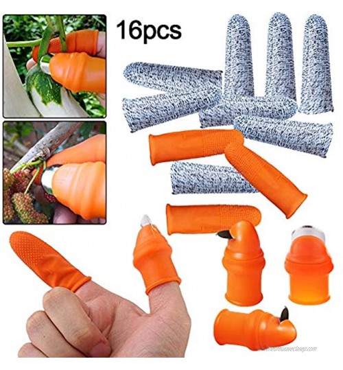 1set Pouce Couteau Cutter jardin silicone doigt couteau séparateur Outils de doigts pour jardin récolte plantes fruitières et Picking légumes