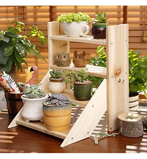 Fournitures de jardinage support d'étagère à fleurs de table étagère à fleurs végétales petit type d'échelle simpleColor:B