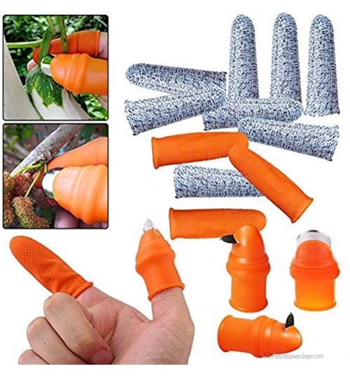 Pouce Couteau Cutter jardin silicone doigt couteau séparateur Outils de doigts pour jardin récolte plantes fruitières et Picking légumes