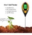 4 en 1 Digital Intérieur Extérieur du sol Instrument d'Enquête Mesure testeur de pH acidité Sunlight l'humidité Température pour jardin Ferme pelouse Fleur Plante