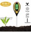 Abafia Testeur de Sol 4 en 1 Soil Tester PH-mètre lumière du Soleil température hygromètre pour Jardin Ferme Pelouse Intérieur en Plein Air Plante Fleur