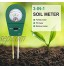ATUIO 3 en 1 Testeur de Sol Testeur de pH de Sol Humidimètre de Sol Testeur de Fertilité de Sol Testeur de Sol 3 en 1 pour Jardin et l'agriculture [Pas Besoin de Batterie] [Vert]