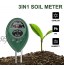 ATUIO Testeur de Sol 3 en 1 Testeur de pH de Sol Humidimètre de Sol Testeur de Intensité Lumineuse de Sol Testeur de Sol 3 en 1 pour Jardin et l'agriculture Pas Besoin de Batterie