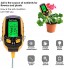 Danfer Testeur de Sol 5 en 1 Soil Tester PH-mètre lumière du Soleil température hygromètre pour Jardin Ferme Pelouse Intérieur en Plein Air Plante Fleur