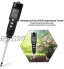 PBOHUZ Testeur de Sol EC Testeur avec Affichage LCD Compteur de température de conductivité du Sol pour verger de Jardin