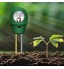 Soil Tester 3 en 1 testeur de Sol Mètre d'humidité La fertilité et Testeur de pH Acidité pour Fleurs Herbe Plante Jardin Ferme pelouse Pas Besoin de Batterie