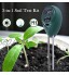 YUDIZWS Testeur de pH du sol Kit d'outils de jardinage 3 en 1 pour l'entretien des plantes Pour jardin pelouse ferme intérieur et extérieur Pas de pile nécessaire Vert