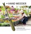 Désherbeur manuel en acier au carbone avec prise en main confortable pour jardin pelouse cour taille : 24 cm