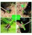 Extracteur de mauvaises herbes manuel Outil de désherbage de jardin Avec long manche 3 griffes rotatives Pour enlever les racines des plantes