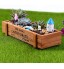 Boîte de rangement décorative en bois pour jardinière de plantes succulentes en bois d'intérieur extérieure de pot de jardin