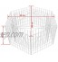 Festnight Cage réticulé | Panier à Pierre métallique | Jardinière à Gabion hexagonale 100 x 90 x 50 cm