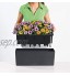 LECHUZA Balconera Color 50 Jardinière en polyrésine avec système d'arrosage automatique et supports de balcon Blanc 19 x 50 x 19 cm