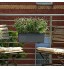 LECHUZA Balconera Color 50 Jardinière en polyrésine avec système d'arrosage automatique et supports de balcon Blanc 19 x 50 x 19 cm