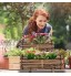 Relaxdays Jardinière en Bois Pot de Fleurs en Lot de 2 avec Film HLP 18 x 40 x 14 cm extérieur & intérieur Marron