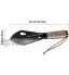 Mini Bêche Creuser d'outils à main Truelle en acier inoxydable Spade Pelle durable pour l'agriculture Jardinage Camping Noir