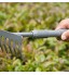 Râteau à main pour l'entretien de la pelouse Souple 5 dents Poignée ergonomique Petit outil de jardinage professionnel