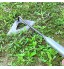 Binette creuse entièrement en acier trempé outil de jardinage à main outil de sarcloir manuel avec lame en acier inoxydable et poignée pour désherber et creuser dans le jardin