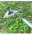 Gokame Lot de 2 binettes creuses en acier trempé Râteau de désherbage portatif pour planter légumes ferme désherber creuser hacher