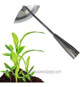 Grande binette de jardin portable en acier avec poignée longue pour désherber et désherber la terre râteau à main pour planter légumes jardinage de ferme 1 pièce