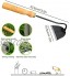 Mini binette portable en acier pour ameublir le sol avec poignée en bois Outil de jardinage pour jardinage désherbage creusage