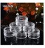 LIXSLT Lot de 100 petits contenants de 5 ml avec couvercles pour cosmétiques pots en plastique transparent pour échantillons de produits cosmétiques mini flacons de voyage