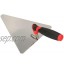 Truelle triangulaire en acier inoxydable KOTARBAU® 200 mm x 118 mm Avec poignée en plastique Indispensable pour les travaux de maçonnerie