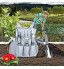BLIENCE Kit d'outils de jardinage 9 pièces avec sac de rangement Sécateur Gants Sarcloir Griffe Fourche Pelle à Terreau Transplantoire pour Jardinier etc