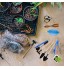 Gxhong Kits D'outils de Jardinage Intérieur 16 Petits Transplantation Succulente Outils Mini Outils Bonsaï avec Sécateur Ciseaux Mini Arrosoir Rteau Pelle pour Jardin Pelouse
