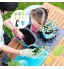 HEMOTON Kit d'outils de jardin pour enfants Kit d'outils de jardinage manuel Bouteille de pulvérisation de jardin Pelle Râteau étiquette de plante de jardin et pot en plastique