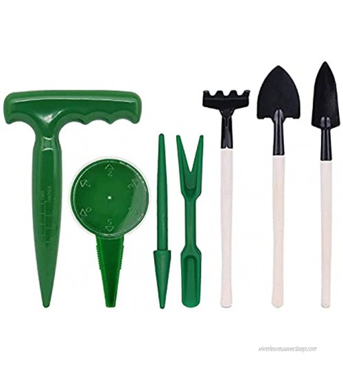 Tingz 7 pcs Kits d'outils de Jardinage,Jardin Ampoule Seedling Planteur,Mini Outils de Jardin,Facile À Utiliser Semoir Mini Outils pour Le rempotage des Plantes.