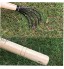 Main Cultivateur sol Tiller Claw Outils de jardinage Rake 5 Prong en acier au carbone avec poignée en bois dur Helper industriel