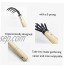 ODOUKEY-PRESENTHand Cultivateur sol Tiller Claw Outils de jardinage Rake 5 Prong en acier au carbone avec poignée en bois dur