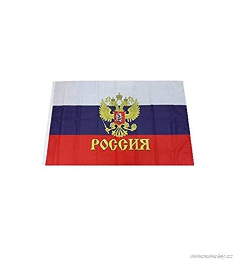 Stormflag Drapeaux d'aigle russe 90 cm x 150 cm en polyester 90 g cousu avec double aiguille.