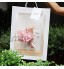 Boîte à fleurs avec poignée en papier kraft étanche pour bouquet de fleuriste emballage cadeau Saint-Valentin mariage décoration de fête couleur : A