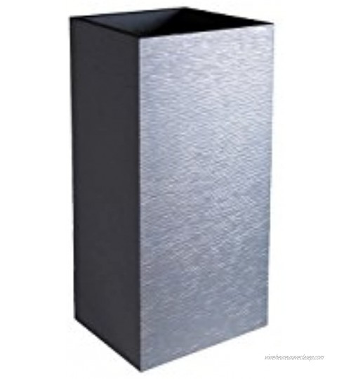 EDA Plastiques Pot carré GRAPHIT Gris anthracite 39,5 x 39,5 x 80 cm 13738 G.ANT SX1