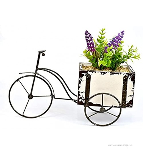 gongxi Vélo Fleur Pots De Plantes Vintage Fer Art Mini Vélo Planteur Conteneur De Fleurs Vase Décoration De Bureau pour Plantes Succulentes Cactus Air Plante