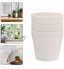 Happyyami 5 Pièces Blanc en Plastique Plantes Pépinière Pots Pots de Départ Fleur Conteneurs Petits Planteurs Pots pour Plantes D' intérieur Et D' extérieur