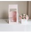 xinlianxin Boîte à fleurs carrée avec fenêtre transparente Boîte décorative pour fleuriste Sac transparent Cadeau de mariage Blanc L