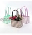 xinlianxin Sac à main pliable et portable étanche pour arrangement de fleurs panier à fleurs sac cadeau couleur : rouge