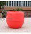 YUHUA Pot de Plante Succulente Créatif écologique Coloré Mini Rond en Plastique Plante Pot de Fleur Jardin Bureau à Domicile Décor Jardinière,Red