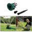 Irrigation de pelouse de sprinkler Pelouse Gicleurs vert et jardin noir 360 degrés multi-têtes de gicleurs automatiques Buse Color : Multi