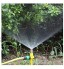 Irrigation de pelouse de sprinkler Pulvérisateur réglable de refroidissement Buse agricole brumisation système avec 1 2 pouce filetage mâle en laiton Refraction Buse Atomisation Color : Black