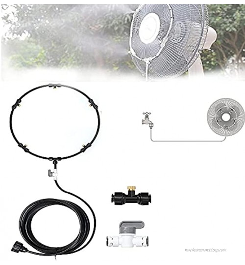 ZMMA Outdoor Misting Fan Kit for a Cool Patio Breeze for Cooling Outdoor for All Kinds of Outdoor Fans 26.2Ft8M Fan Misting Tube 5 Nozzles