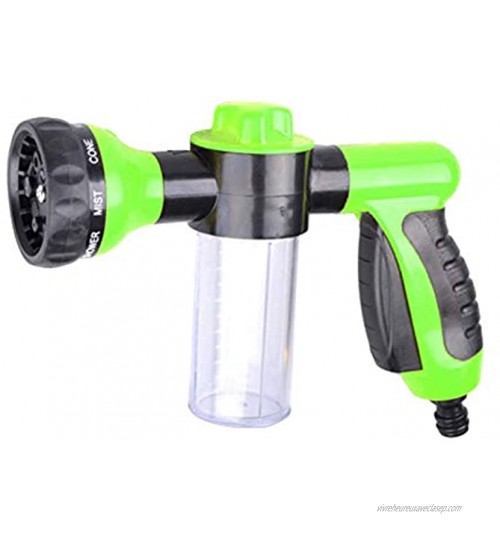 UIYU Pistolet à mousse portable pulvérisateur puissant avec réservoir pour savon ou engrais tuyau d'arrosage pour lavage de voiture arrosage des plantes douche d'animaux
