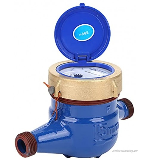 SHYEKYO Compteur d'eau débitmètre d'eau LXSG 15E ABS + Laiton + Acier pour mesurer la consommation d'eau pour Les Applications de comptage
