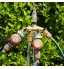 Gracelaza Raccord de Tuyau Laiton d'arrosage 4 Sorties Distributeur Débit d'eau Réglable et Verrouillable 4 Voies Séparateur de Tuyau Répartiteur Adaptateur pour l'irrigation du Jardin Robinet #3