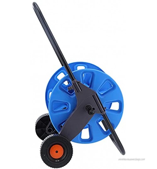 Enrouleur de tuyau chariot de tuyau d'eau stable compact avec roues pour irrigation pastorale pour jardins pour nettoyage de voiture pour cours pour pelouses